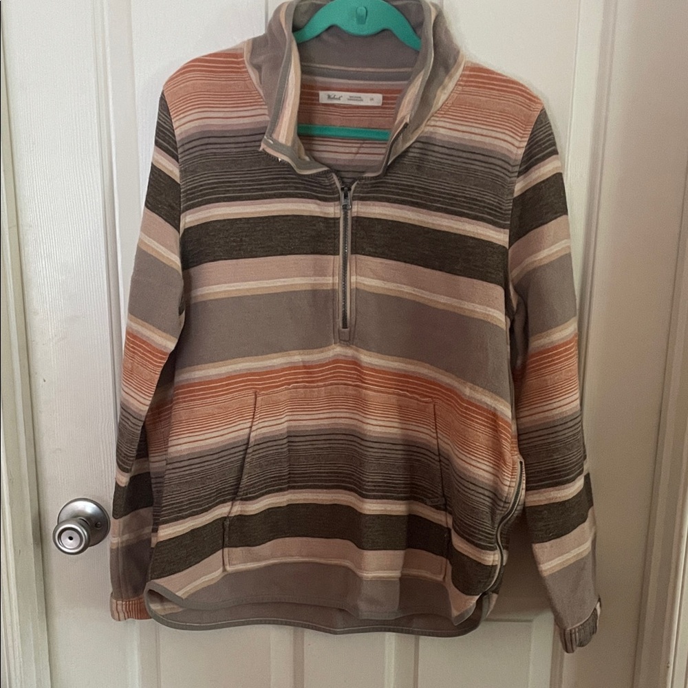 Striped Women's Half-Zip Pullover